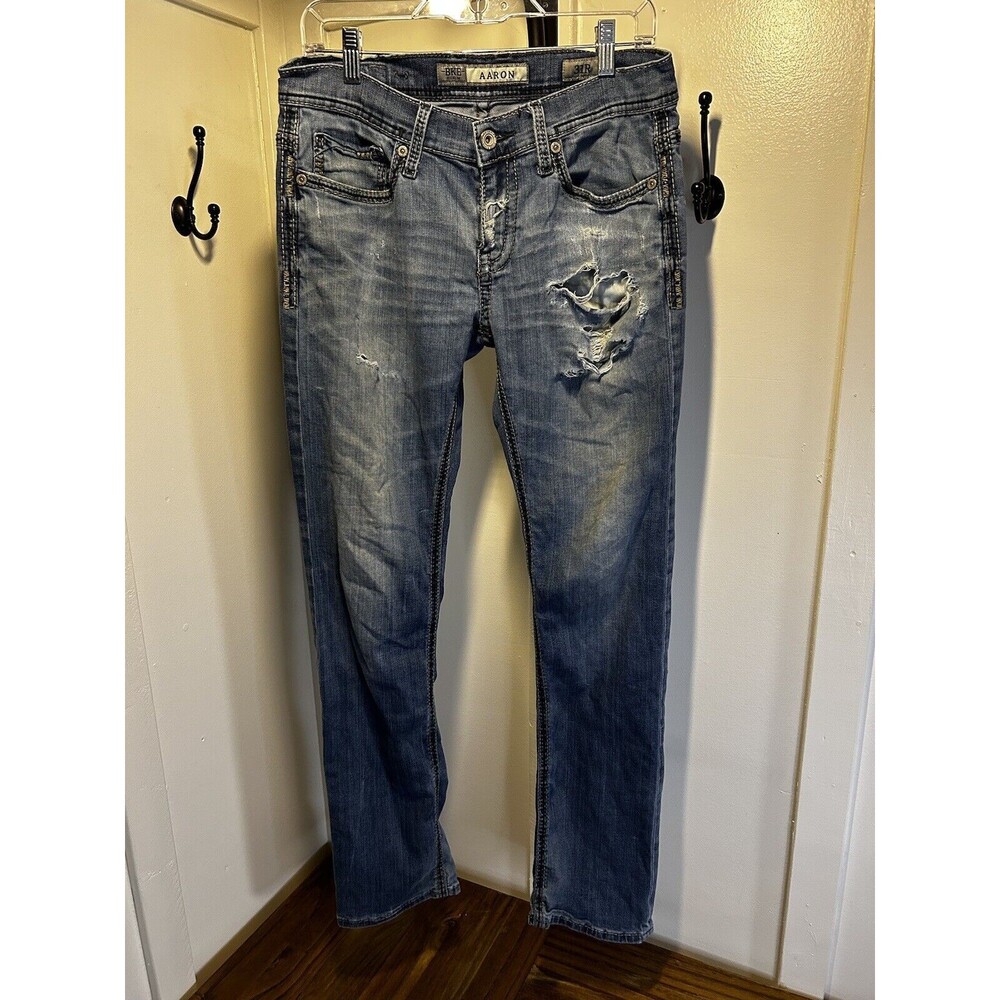 Mens Buckle BKE Aaron Jeans Super Distressed Size 31R